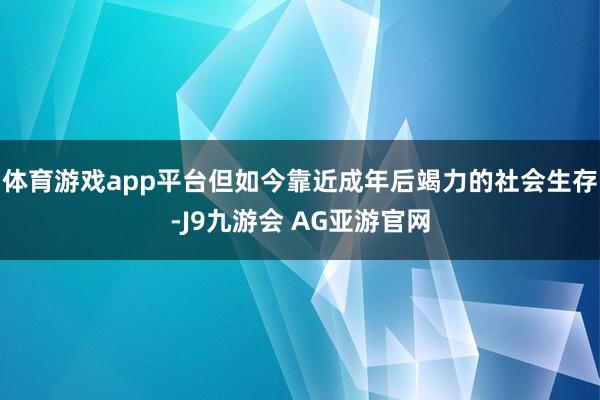体育游戏app平台但如今靠近成年后竭力的社会生存-J9九游会 AG亚游官网