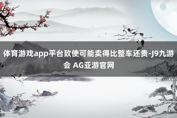 体育游戏app平台致使可能卖得比整车还贵-J9九游会 AG亚游官网