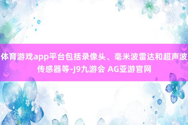 体育游戏app平台包括录像头、毫米波雷达和超声波传感器等-J9九游会 AG亚游官网