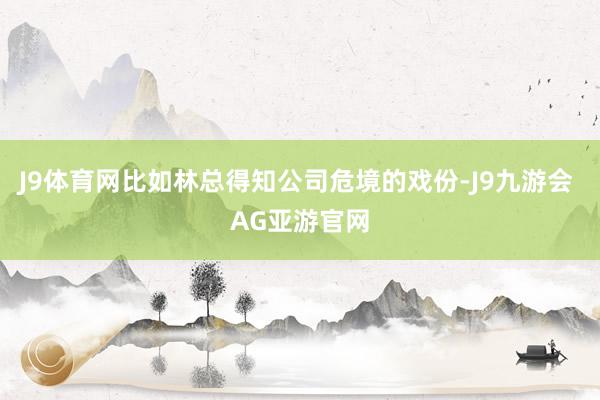 J9体育网比如林总得知公司危境的戏份-J9九游会 AG亚游官网