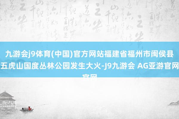 九游会j9体育(中国)官方网站福建省福州市闽侯县五虎山国度丛林公园发生大火-J9九游会 AG亚游官网