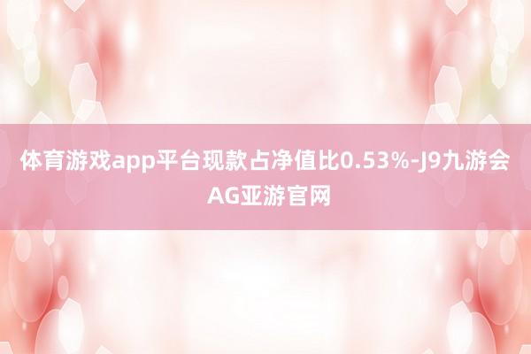 体育游戏app平台现款占净值比0.53%-J9九游会 AG亚游官网