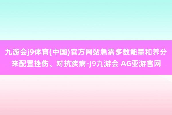 九游会j9体育(中国)官方网站急需多数能量和养分来配置挫伤、对抗疾病-J9九游会 AG亚游官网