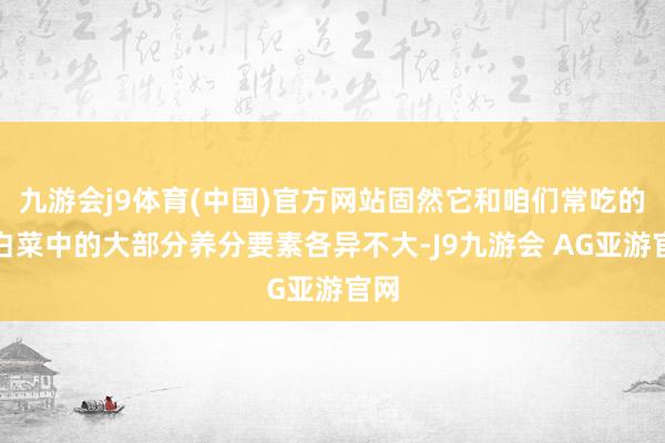 九游会j9体育(中国)官方网站固然它和咱们常吃的圆白菜中的大部分养分要素各异不大-J9九游会 AG亚游官网
