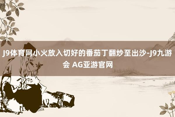 J9体育网小火放入切好的番茄丁翻炒至出沙-J9九游会 AG亚游官网