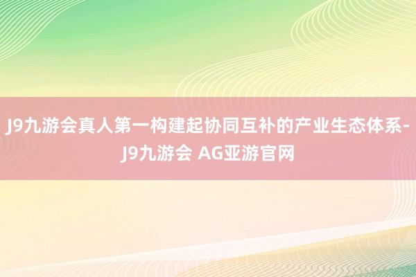 J9九游会真人第一构建起协同互补的产业生态体系-J9九游会 AG亚游官网