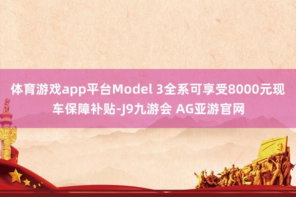 体育游戏app平台Model 3全系可享受8000元现车保障补贴-J9九游会 AG亚游官网