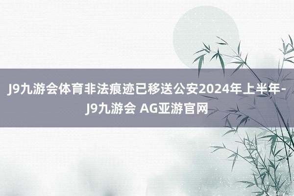 J9九游会体育非法痕迹已移送公安2024年上半年-J9九游会 AG亚游官网