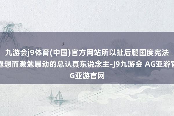 九游会j9体育(中国)官方网站所以扯后腿国度宪法为遐想而激勉暴动的总认真东说念主-J9九游会 AG亚游官网