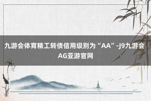 九游会体育精工转债信用级别为“AA”-J9九游会 AG亚游官网