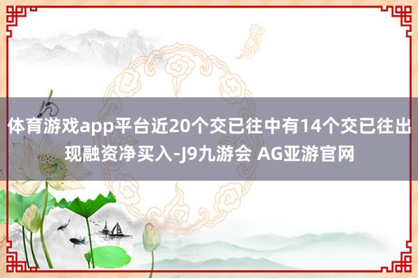 体育游戏app平台近20个交已往中有14个交已往出现融资净买入-J9九游会 AG亚游官网